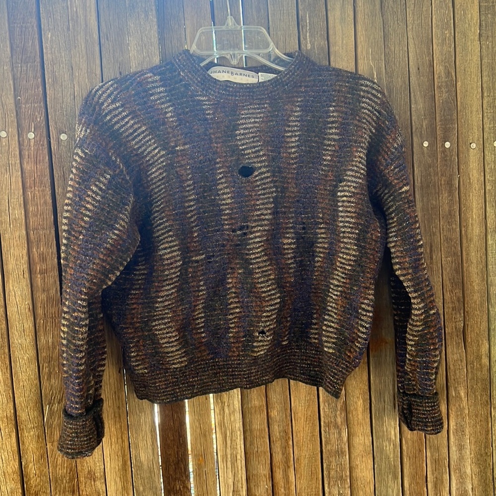 Distressed Jhane Barnes Wool Sweater